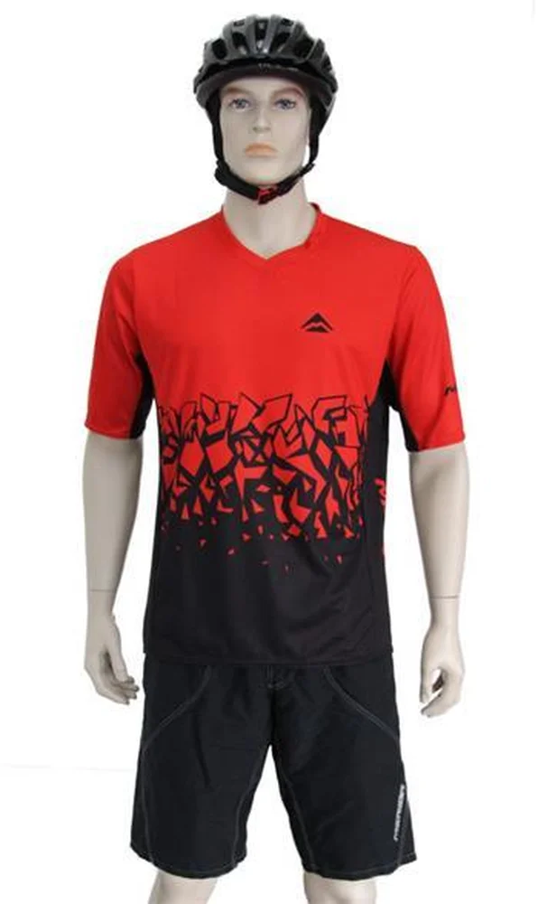 Dres KR Merida Freeride červený/čierny