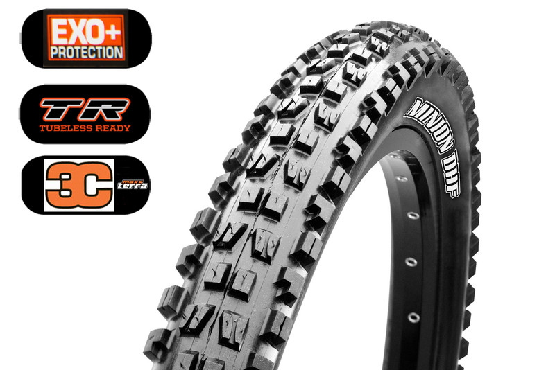 Plášť Maxxis MINION DHF 27.5"x2,60 - 3CT/EXO+/TR, 60TPI, kevlar